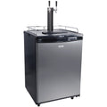 Beer Kegerator, Dual Tap Draft Beer Dispenser, Full Size Keg