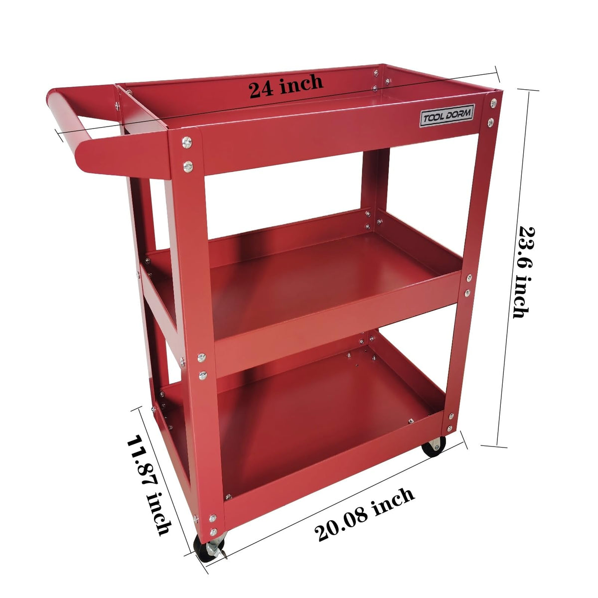 Three-Tier Handcart Red TT103RD