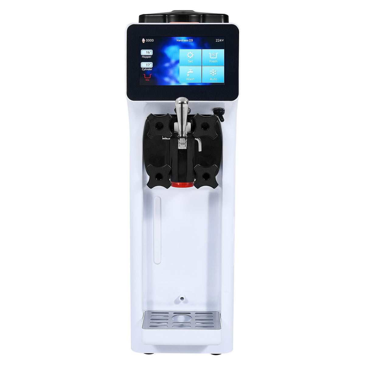 Commercial Ice Cream Machine, 10.6 QT/H Yield, 1000W Single Flavor