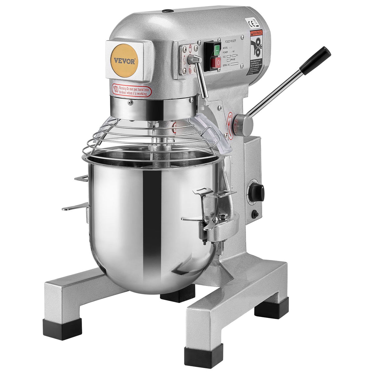 Commercial Food Mixer 18.7L 3-Speed Stand Dough Mixer 1100W