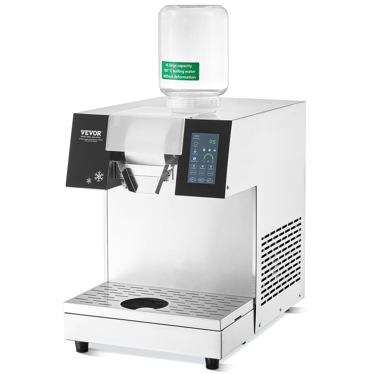Commercial Snowflake Ice Machine 507LBS/24H Stainless Steel For Ice
