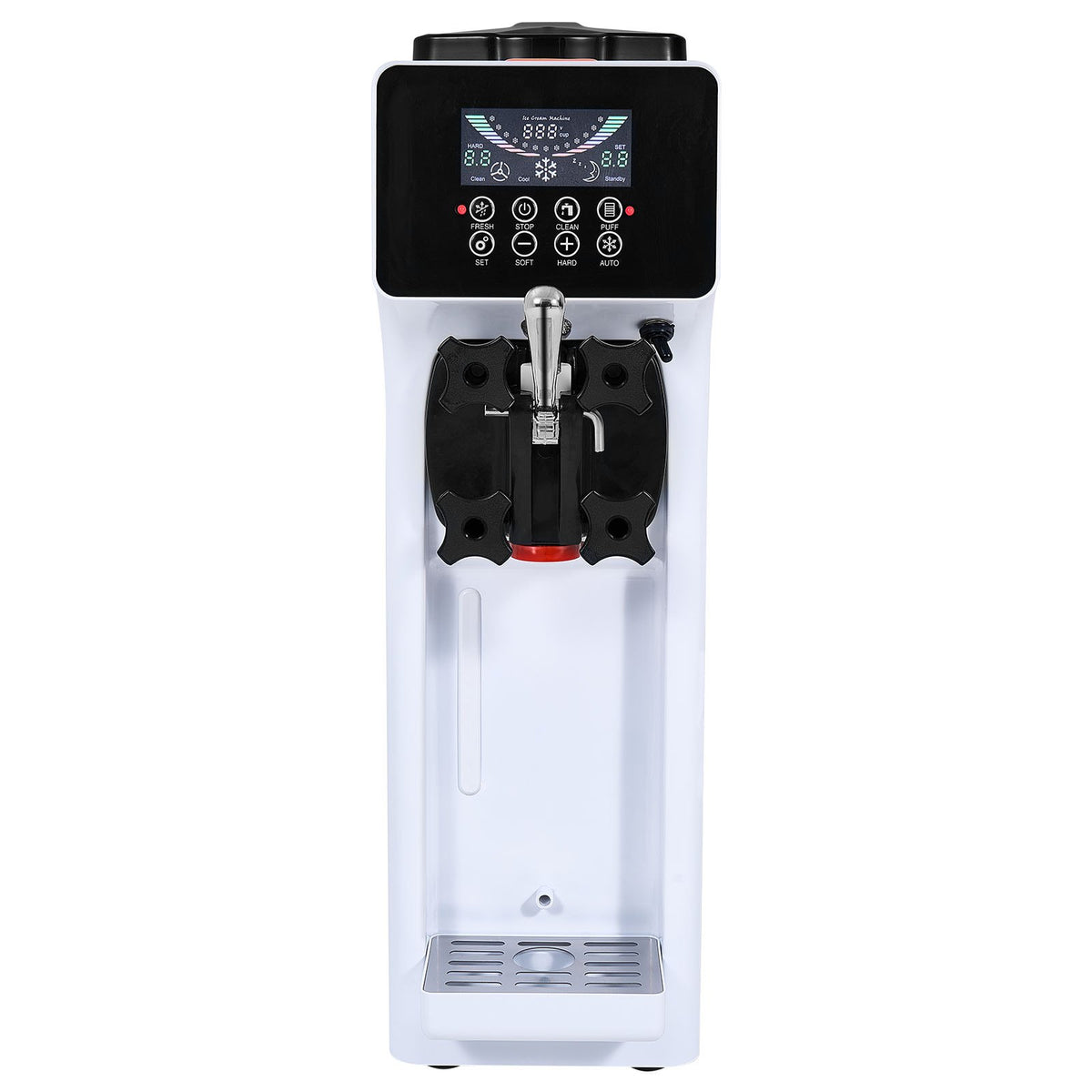 Commercial Ice Cream Machine, 10.6 QT/H Yield, 1000W Single Flavor