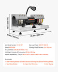 Cabbing Machine, 6" 2/5 HP 1800 RPM Efficient, Lapidary Rock Grinder