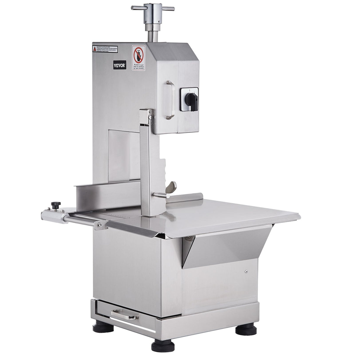 Commercial Electric Meat Bandsaw, 2200W Stainless Steel Countertop